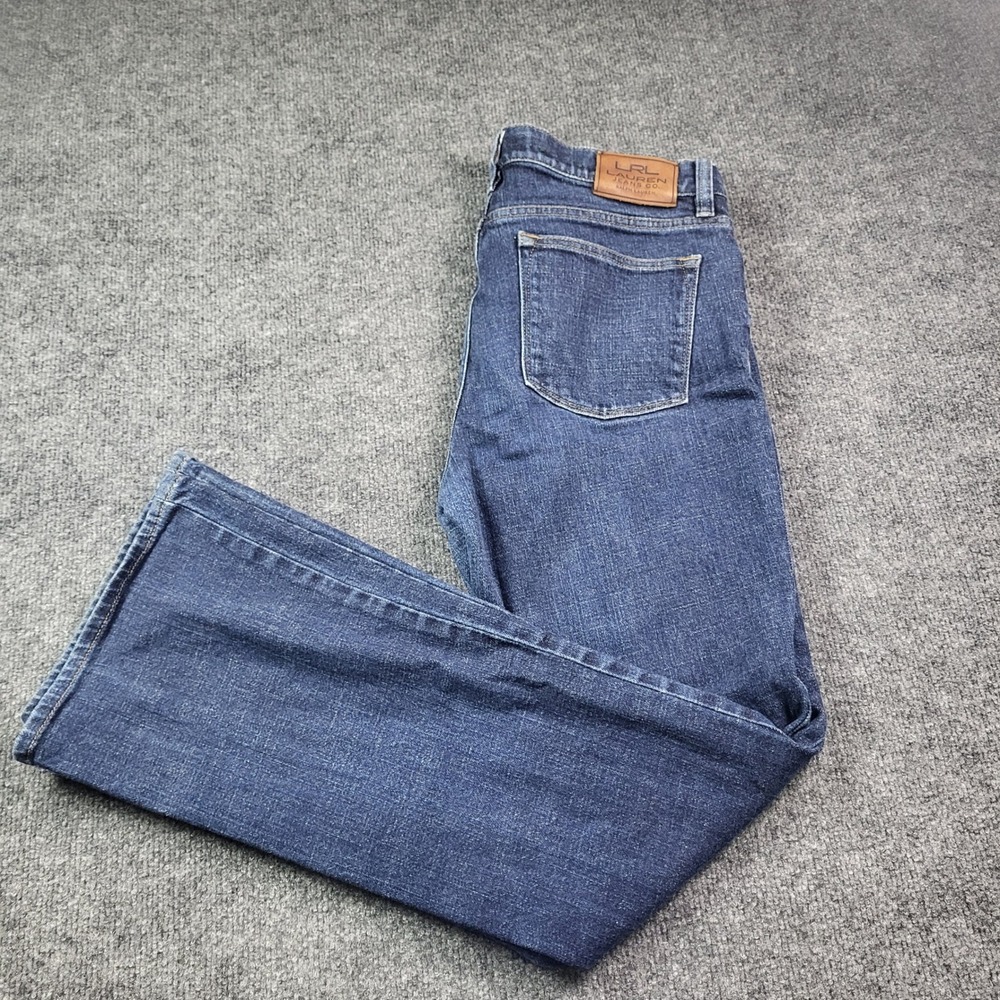 Lauren Ralph Lauren Womens Size 8 Dark Wash Bootcut Jeans Blue LRL Jeans Co